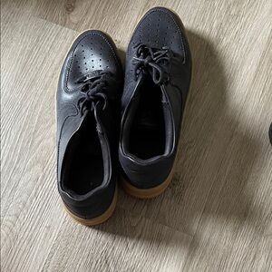 Men's Black Sneakers with Tan Soles
